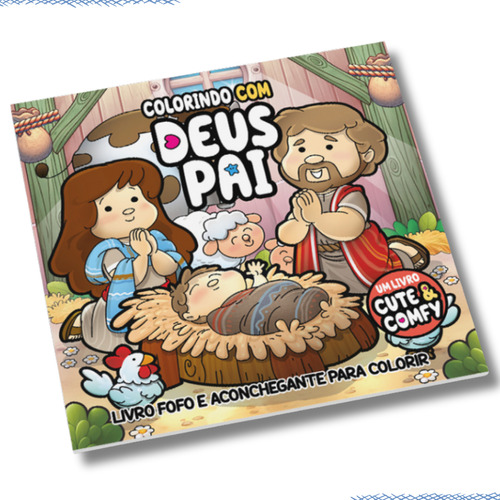 Colorindo Com Deus Pai - Um Livro Cute & Comfy - Livro De Colorir Adulto, De Ibc - Instituto Brasileiro De Cultura Ltda.
