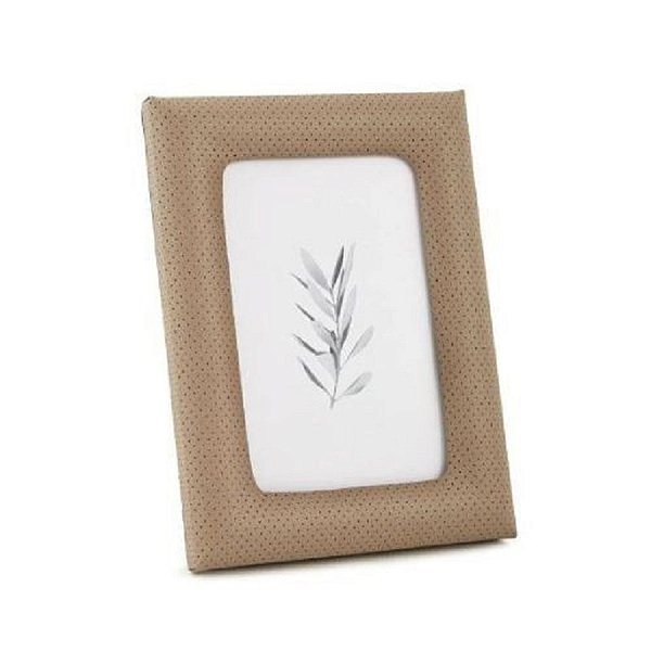 Porta Retrato Marrom Em Mdf Revestido Em Pu 10X15 - Mart
