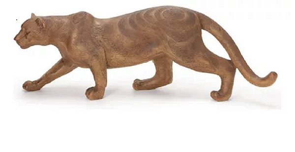 Escultura Pantera Em Polirresina - Mart