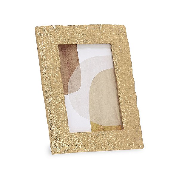 Porta Retrato Dourado Em Polirresina 10X15 - Mart