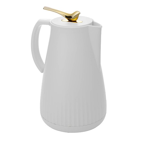 Garrafa Térmica De Plástico New Bird Branca 1L - Wolff