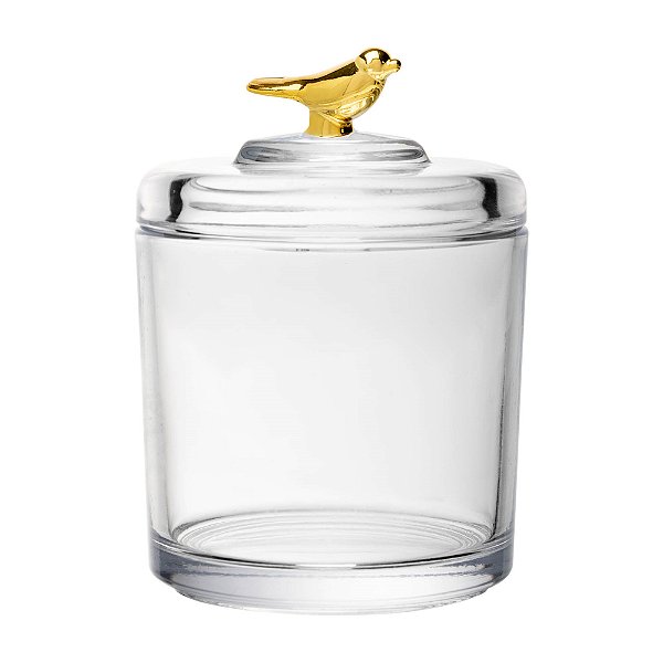 Pote Com Tampa Golden Bird Cristal Ecológico M -  Wolff