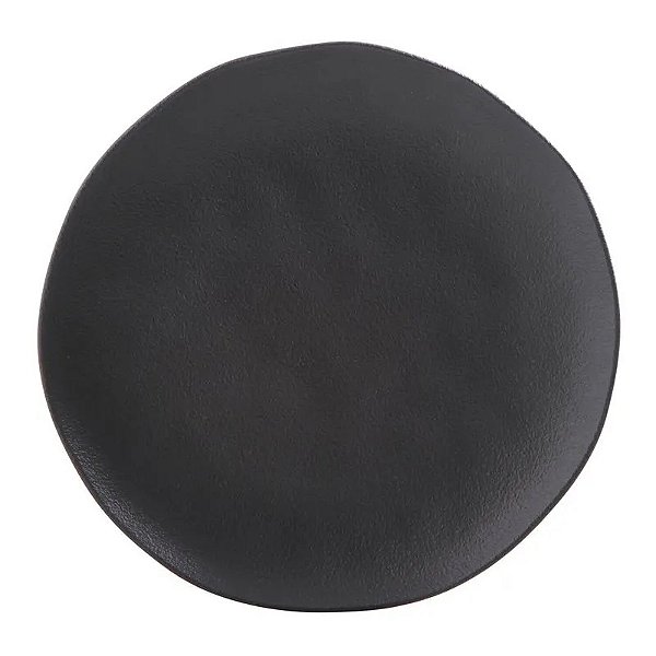 Prato Raso Orgânico Preto Matte Ø26,5cm - Porto Brasil