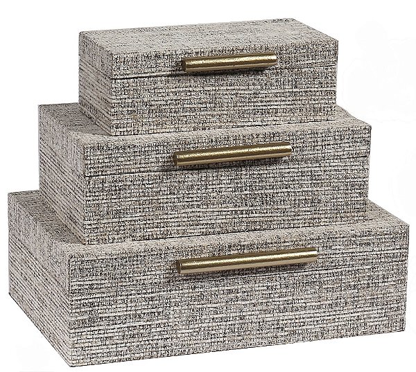 Caixa Retangular Mdf Detalhe Chenili G - Entrecasa