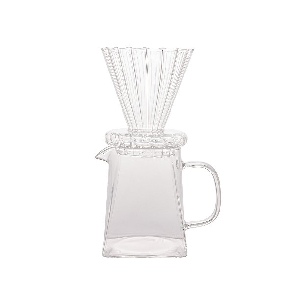 Cafeteira E Suporte Para Filtro Vidro 500ml - Wolff