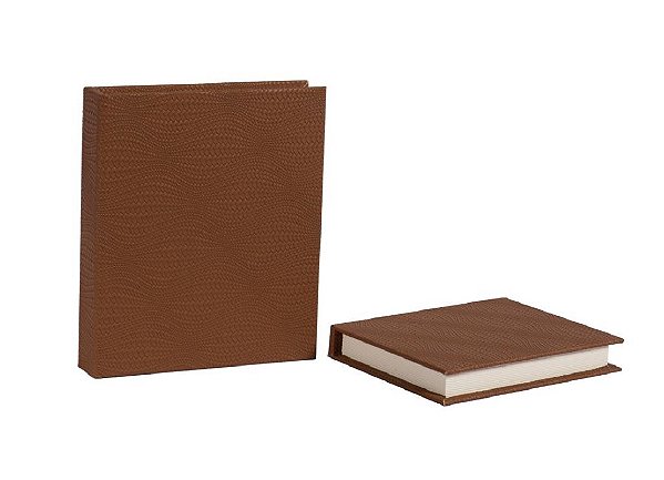 Caixa Formato Livro Em Mdf Caramelo G - Entrecasa