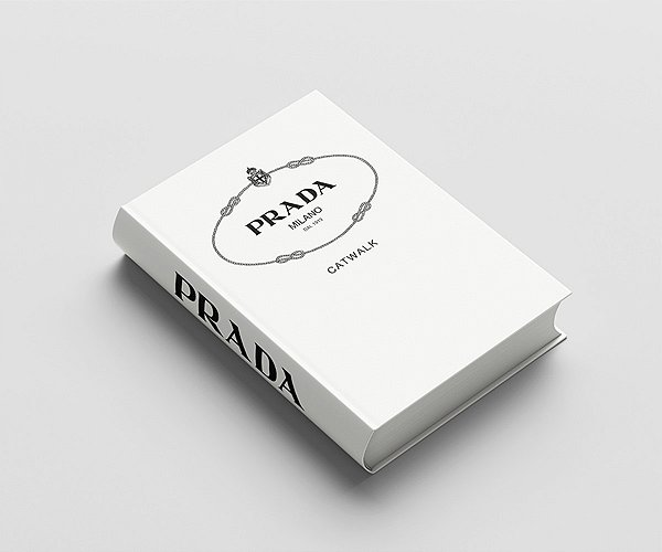 Livro Caixa Prada Catwalk Branco M (25x17x4cm)