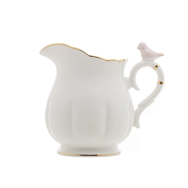 Leiteira Birds De Porcelana 230ml - Wolff