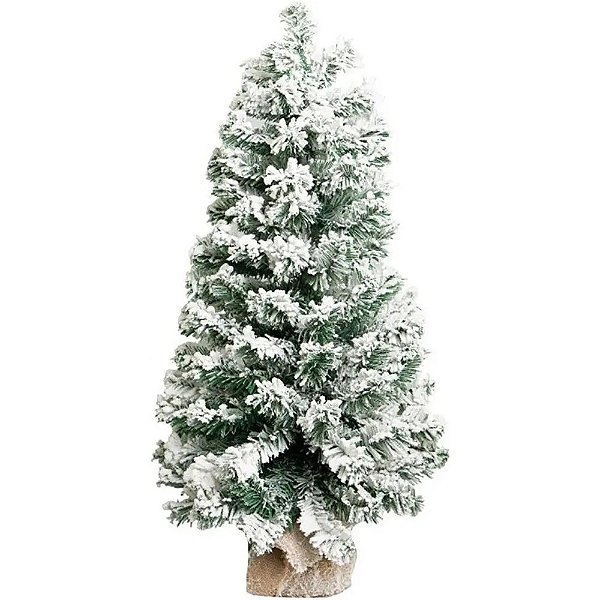 Mini Árvore De Natal Nevada Realista 90cm – 120 Galhos
