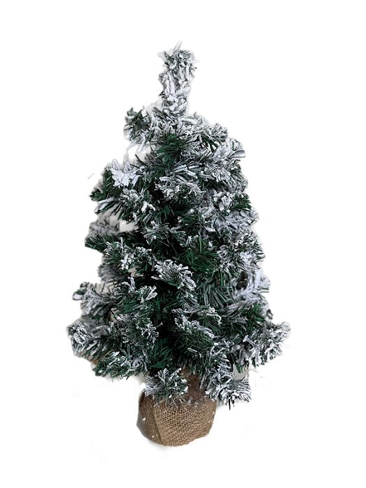 Mini Árvore De Natal Nevada 55cm – Compacta E Charmosa