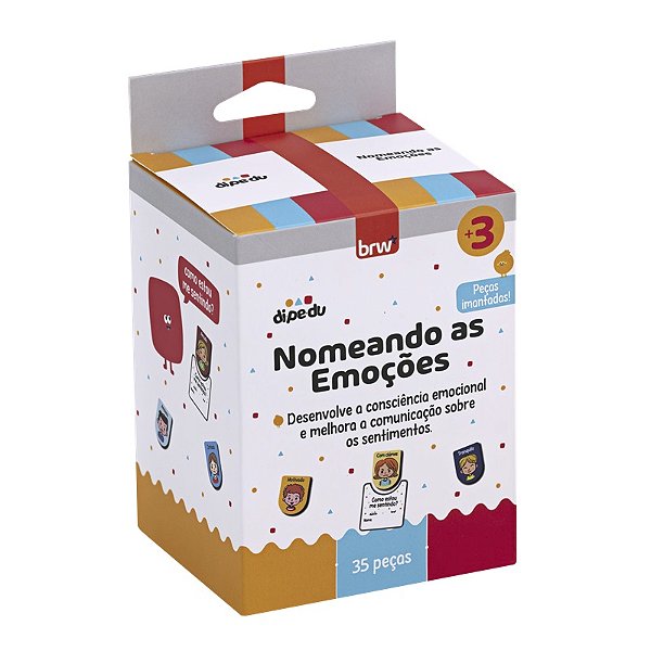 Brinquedo Papel Emoções Imantado - Com 35 Peças - BRW