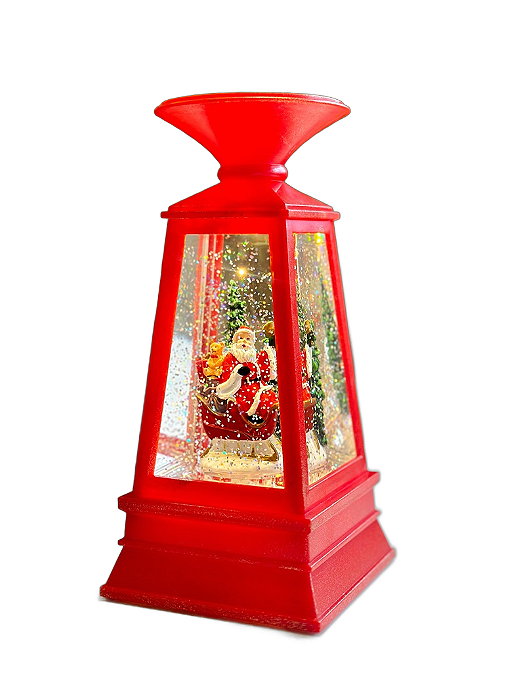 Globo de Neve de Natal c/ Led Pilhas 3AA - 21cm - Tokdacasa