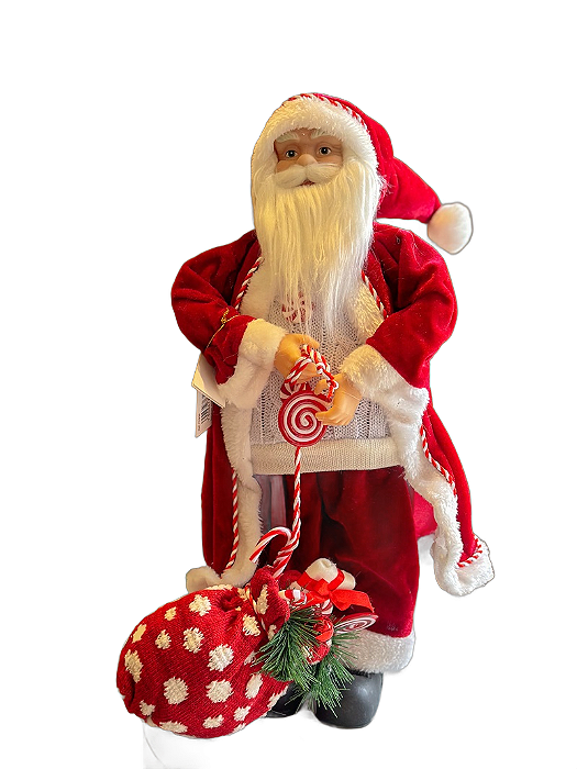 Papai Noel Em Pé - 45cm - Tokdacasa