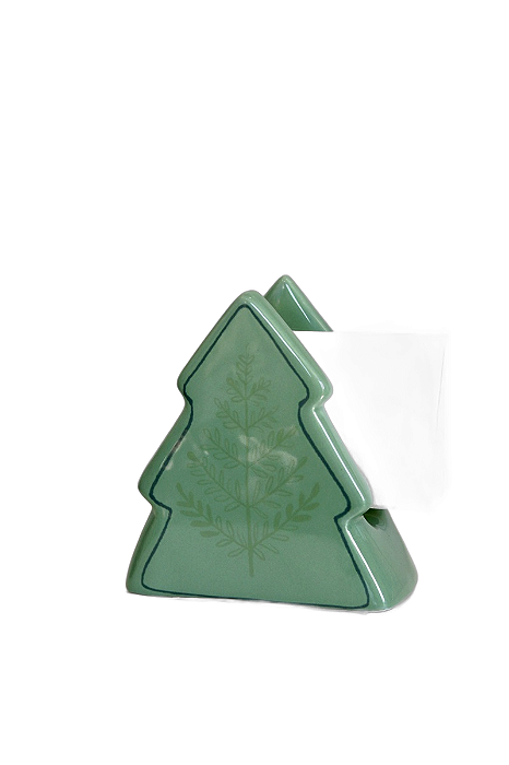 Porta-Guardanapo Natal Árvore Verde - 15cm - Tokdacasa