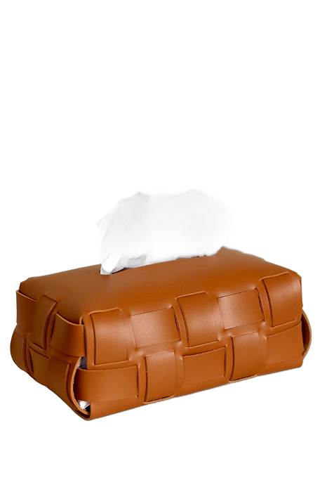 Porta Lenço Em Couro (Marrom) - Mart
