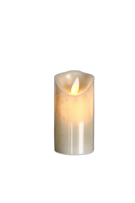 Vela Decorativa Com Led Branco - 10cm - Tokdacasa