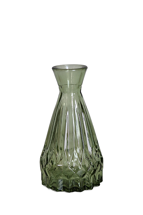 Mini Vaso De Vidro Color 7X13cm - Verde - Tuut