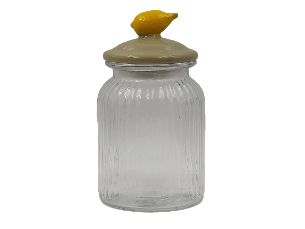 Pote Vidro Canelado Limone 900ml - Tuut