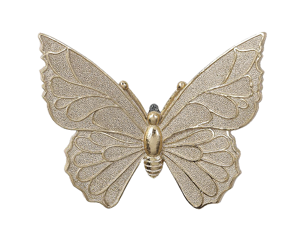 Adorno Decorativo Poli Butterfly Dou - 18x15,5x5cm - Tuut