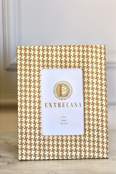 Porta Retrato MDF Retangular Fibra - Tam P - Entrecasa