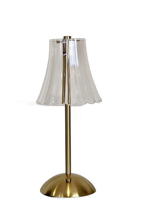 Luminária De Mesa Metal Dourada 13x23cm - Tuut