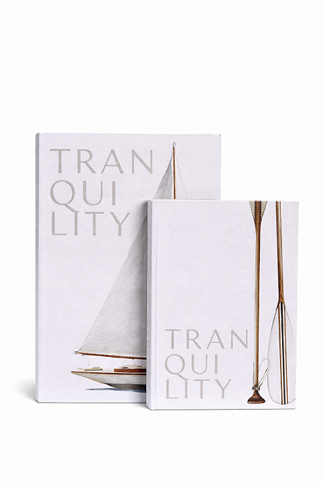 Kit Com 2 Livros Caixa Em Mdf - Tam M e G-Tranquility- Mart