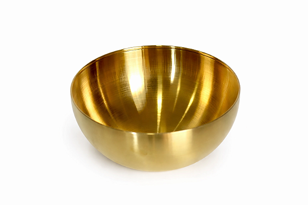 Bowl Vaso Inox Dourado - 20cm - Lilian