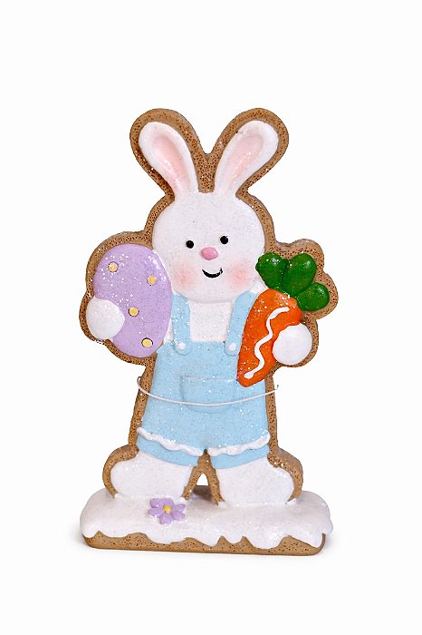 Decoração Coelho Colorido - 14cm - 1 UN - Tokdacasa