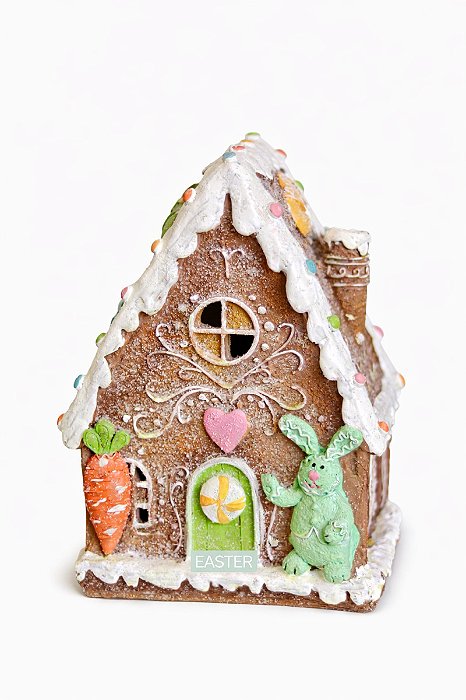 Decoração Casinha C/Led Colorida - 24cm - C/1 UN - Tokdacasa