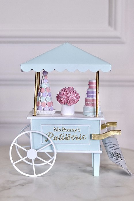 Decoração Carrinho de Doces “Patisserie” - 26cm - Tokdacasa