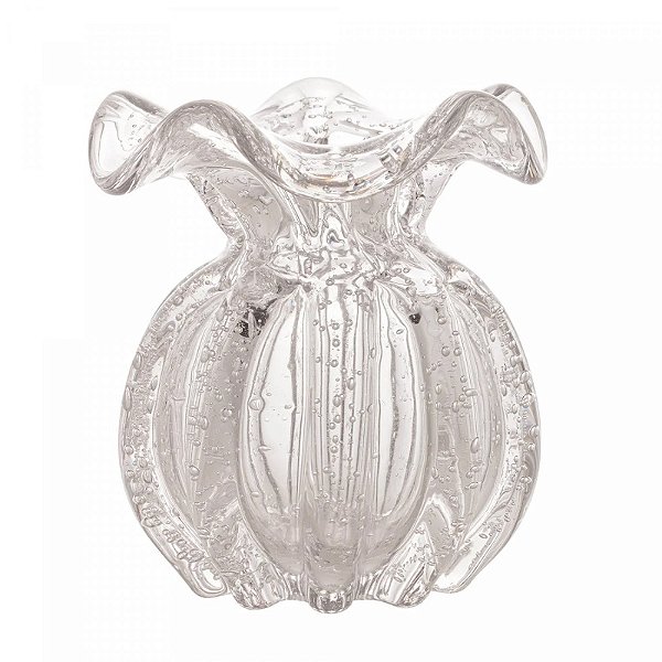 Vaso De Vidro Italy Transparente 10x11cm - Wolff