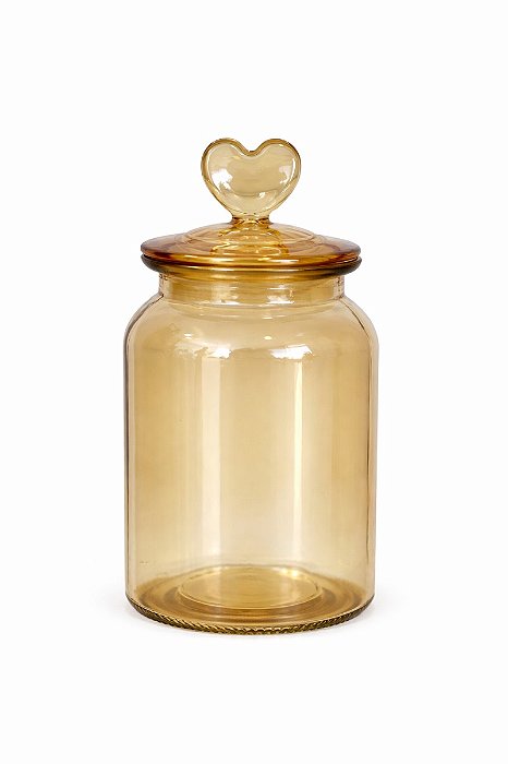 Pote De Vidro Decorativo Afeto - 1000ml - Tuut