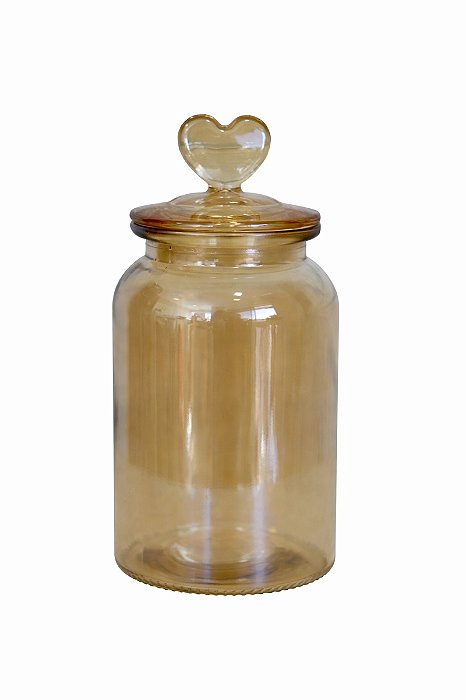 Pote De Vidro Decorativo Afeto - 1310ml - Tuut