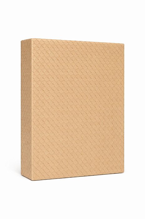 Caixa Livro Textura Tramada - Off White - Tam M - Entrecasa