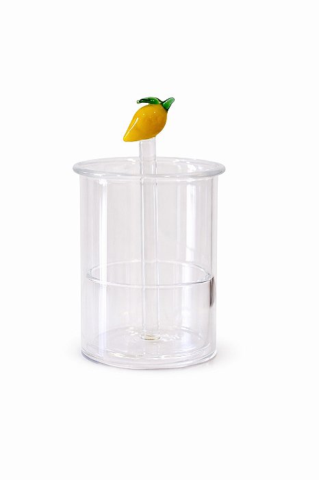 Porta Palito Vidro Limone - 6,5x9cm - Tuut