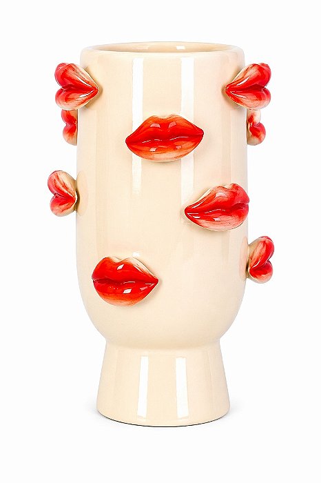 Vaso em Cerâmica Decorativo - 18,5x31,5cm - Tuut