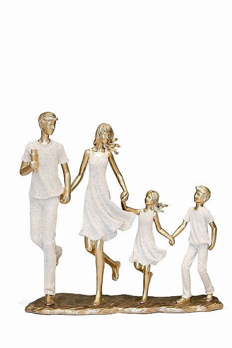 Família Decor. Casal/2 Filhos (Menino/Menina) - Espressione