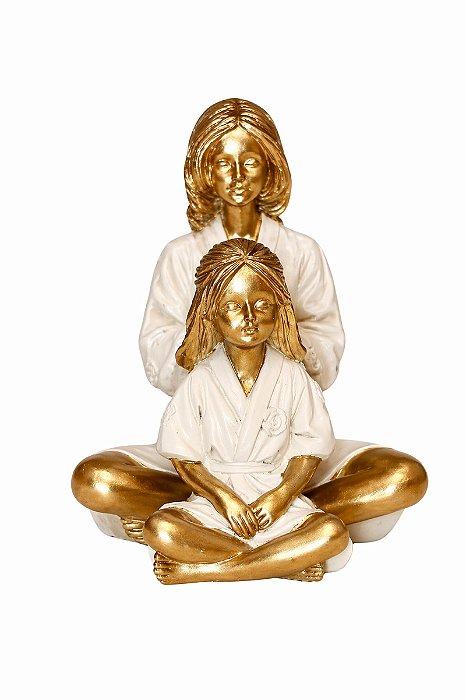 Família Decorativa - Mãe e Filha - 12cm - Espressione