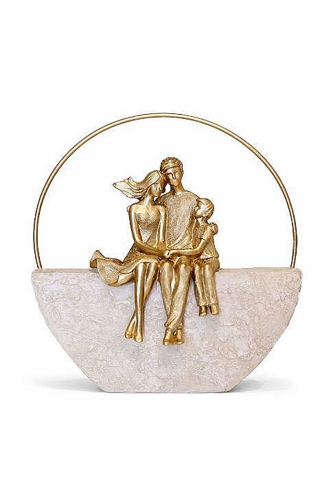 Família Decorativa Arco - Casal e Filho - 23cm - Espressione