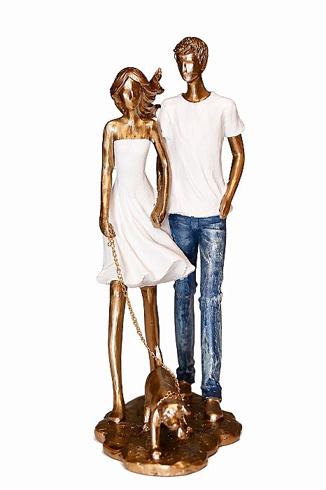 Casal Decorativo Com Pet - 27cm - Espressione
