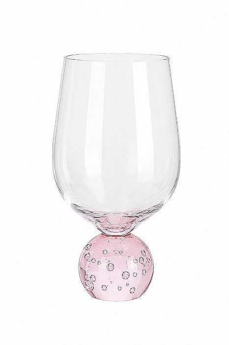 Taça De Vidro Orbe Rose - Tuut