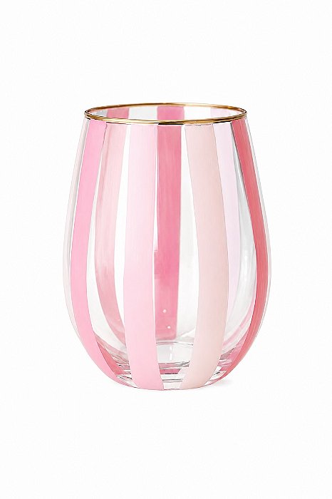 Copo Vidro Milano Rosa 600ML - Tuut