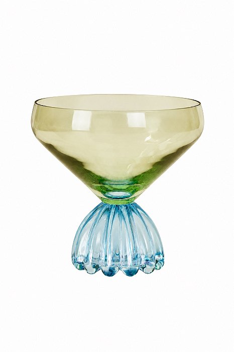 Taça Para Sobremesa Vidro Marejo Azul - 360ML - Tuut