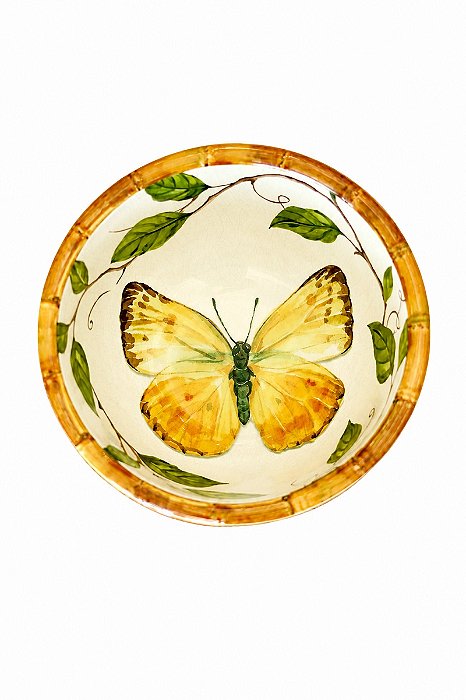Bowl Melamina Desenho Bambu e Borboleta - Entrecasa