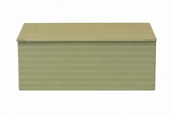 Caixa MDF PU Listra 3D - Tam G - Verde Menta - Entrecasa