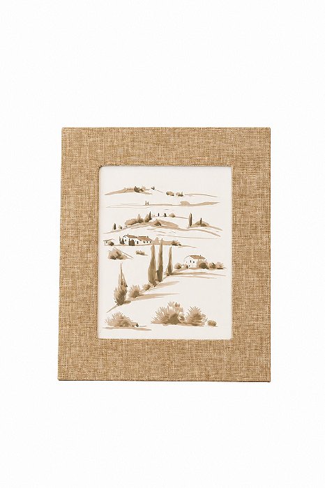 Porta Retrato MDF C/ Revest. Veludo - Nude - 20x25cm - Mart