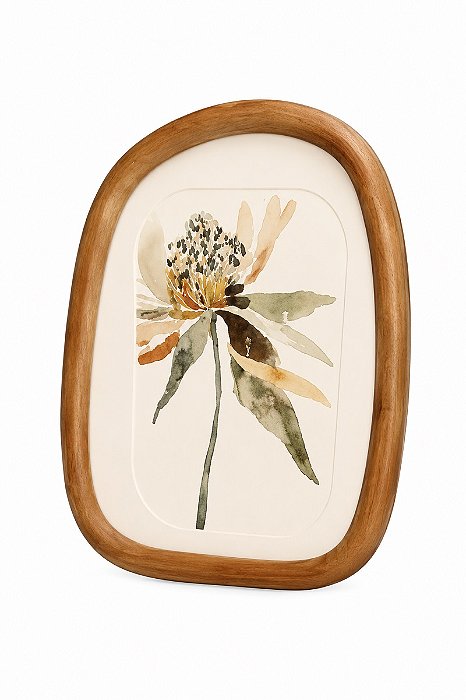 Porta Retrato Em Madeira E Vidro - 15x20cm - Mart