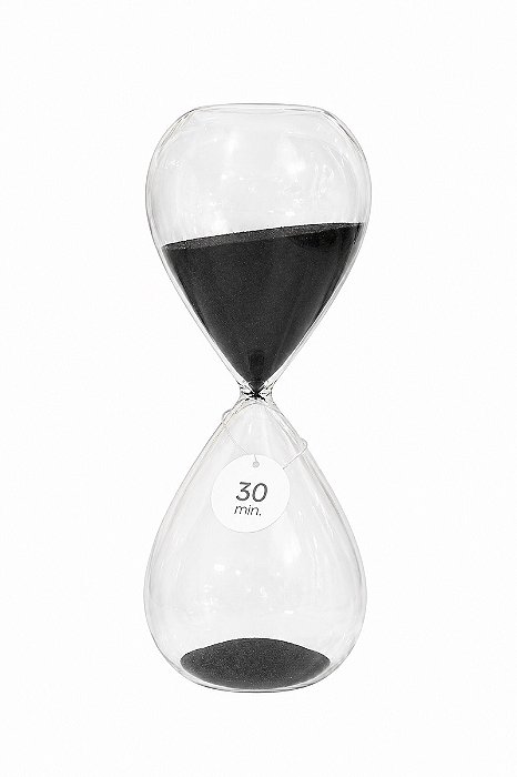 Ampulheta Em Vidro 30 Minutos - Mart