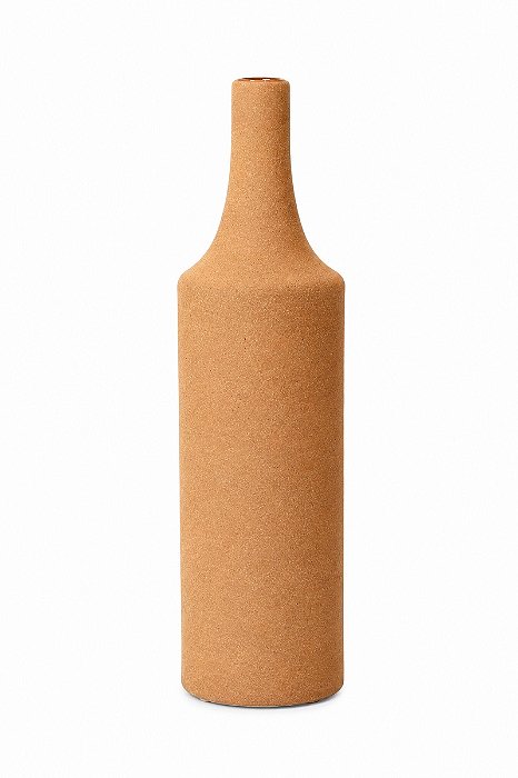 Vaso Em Cerâmica Textura Areia - Caramelo - Tam P - Mart