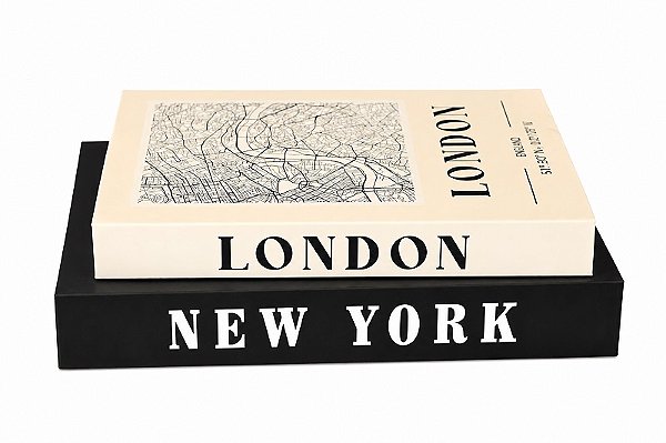 Jogo de Livro Decorativo com 2 Unidades – New York – Tuut